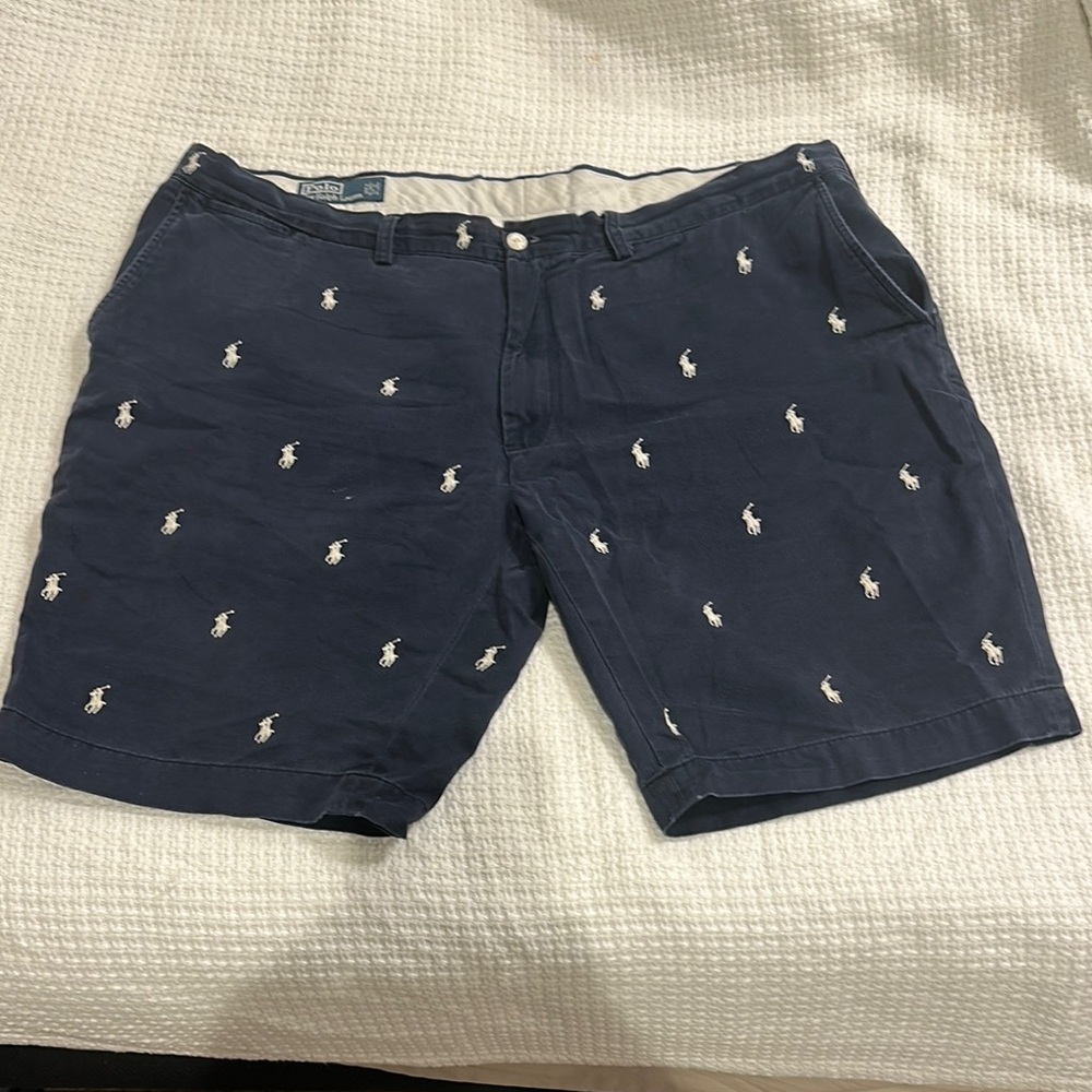 Polo Ralph Lauren Navy Shorts with White Embroidery